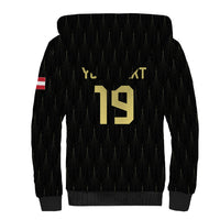 Custom World Football 2026 Austria Sherpa Hoodie Austrian Eagles Black Glory