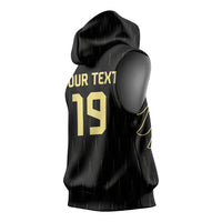 Custom World Football 2026 Austria Sleeveless Hoodie Austrian Eagles Black Glory