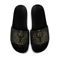 World Football 2026 Austria Slide Sandals Austrian Eagles Black Glory