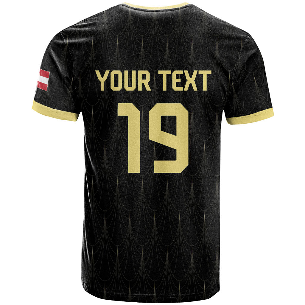 Custom World Football 2026 Austria T Shirt Austrian Eagles Black Glory