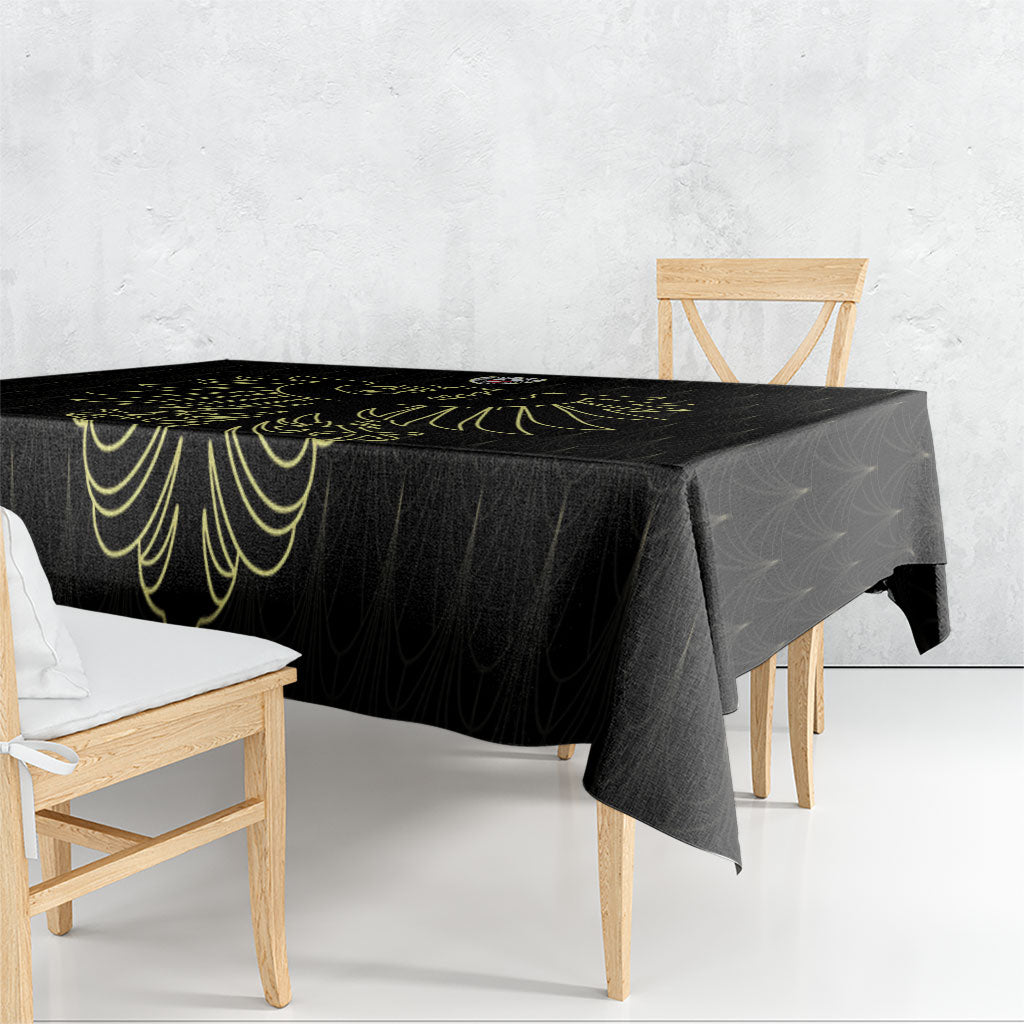 World Football 2026 Austria Tablecloth Austrian Eagles Black Glory