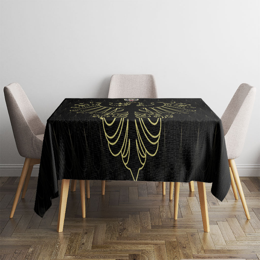 World Football 2026 Austria Tablecloth Austrian Eagles Black Glory