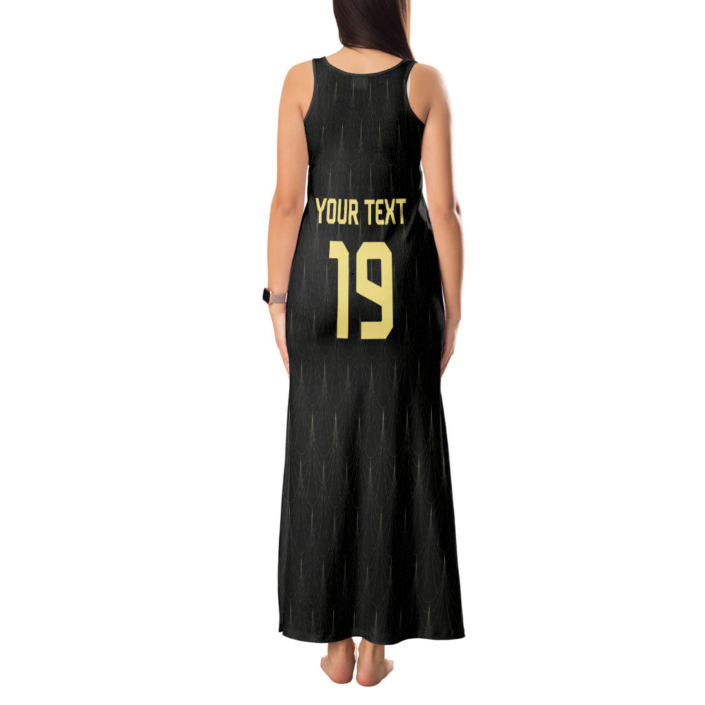 Custom World Football 2026 Austria Tank Maxi Dress Austrian Eagles Black Glory