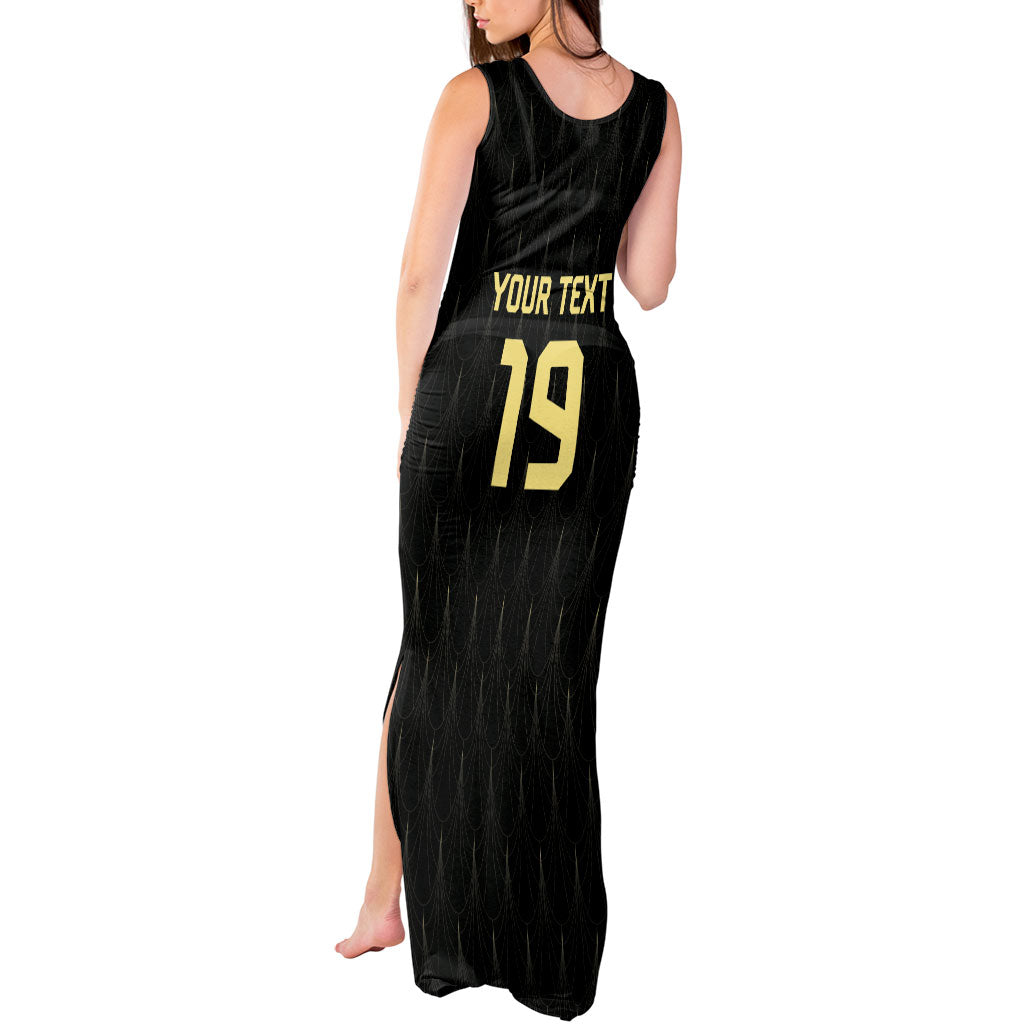 Custom World Football 2026 Austria Tank Maxi Dress Austrian Eagles Black Glory