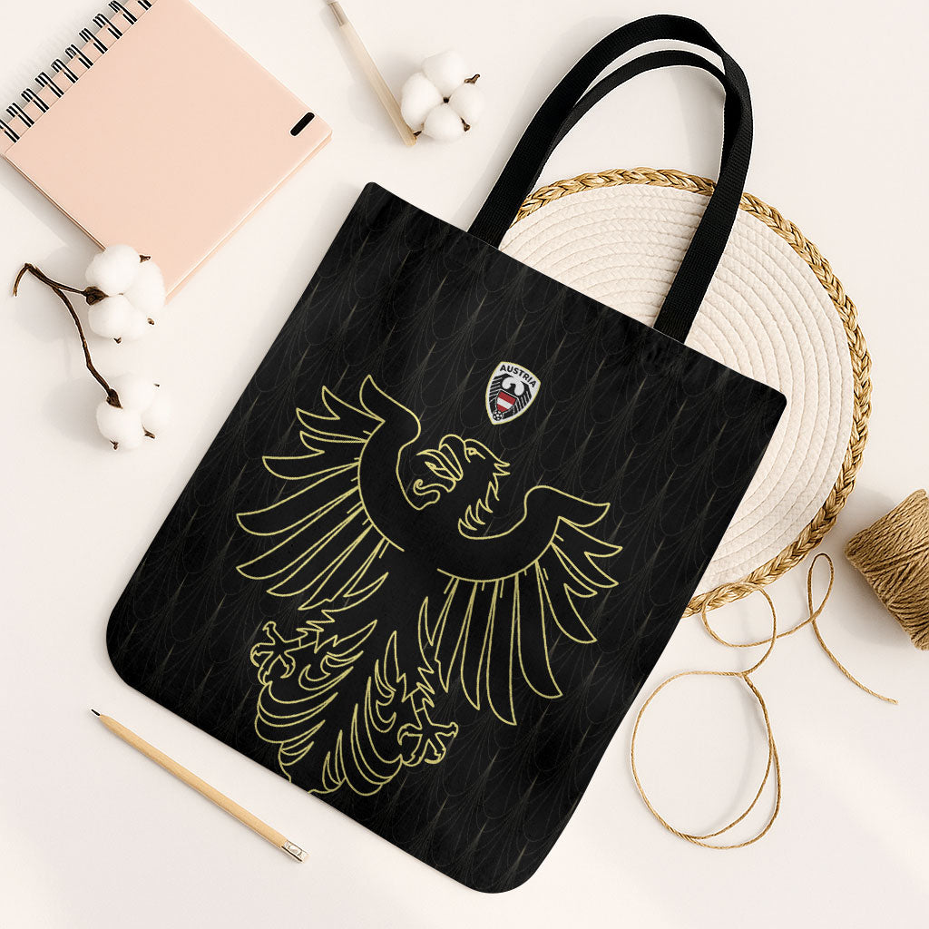 World Football 2026 Austria Tote Bag Austrian Eagles Black Glory