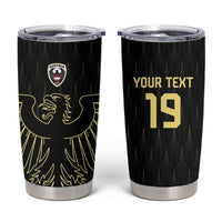 Custom World Football 2026 Austria Tumbler Cup Austrian Eagles Black Glory