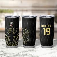 Custom World Football 2026 Austria Tumbler Cup Austrian Eagles Black Glory