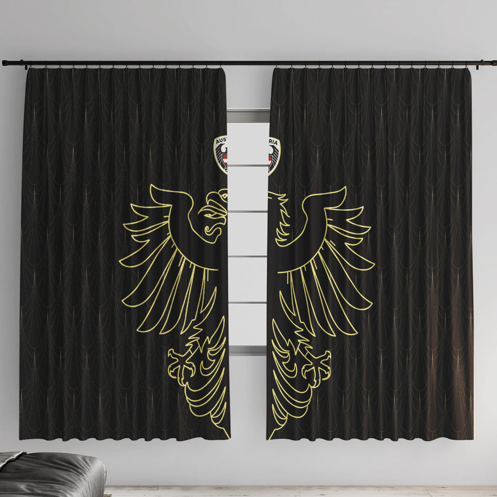 World Football 2026 Austria Window Curtain Austrian Eagles Black Glory