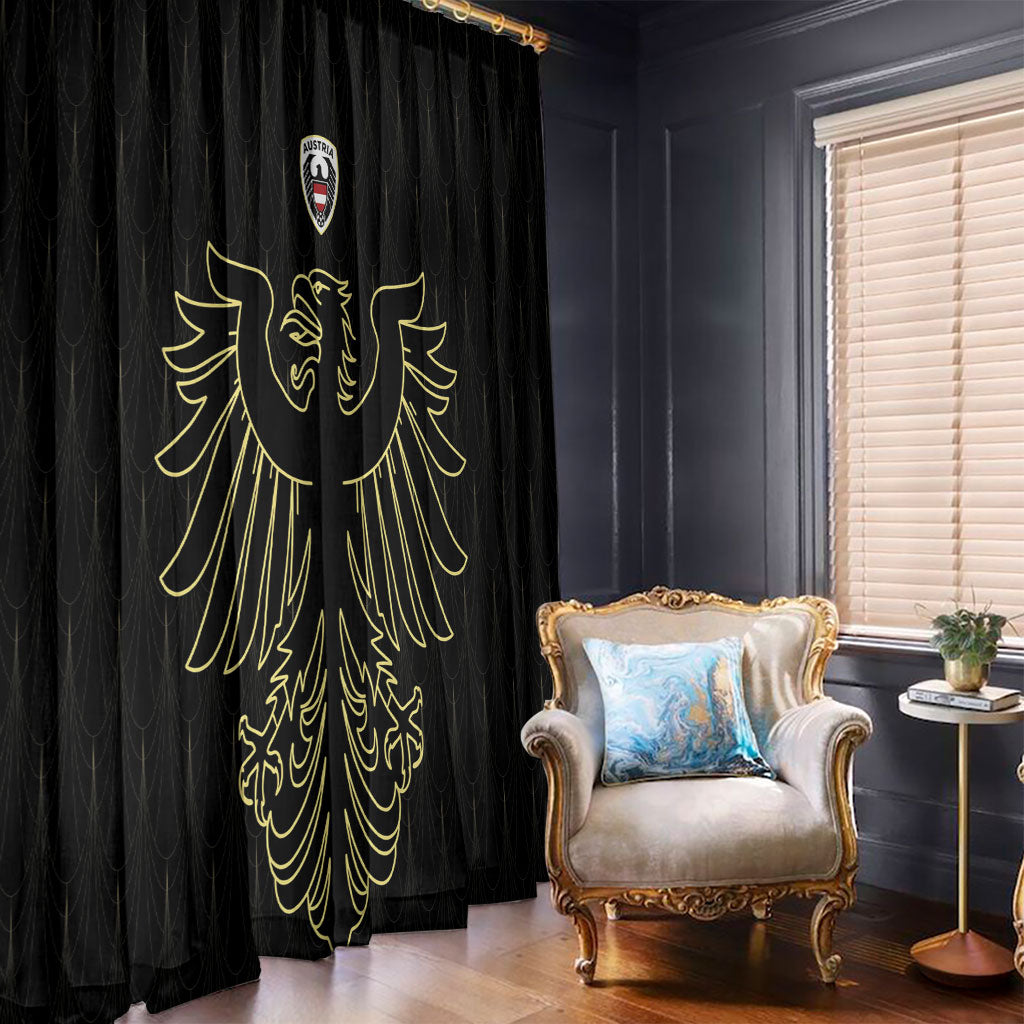 World Football 2026 Austria Window Curtain Austrian Eagles Black Glory