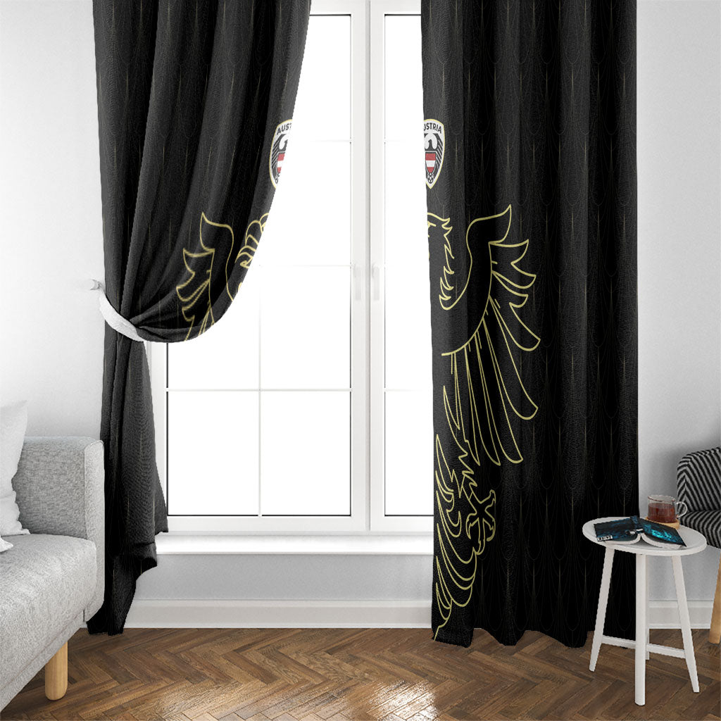 World Football 2026 Austria Window Curtain Austrian Eagles Black Glory