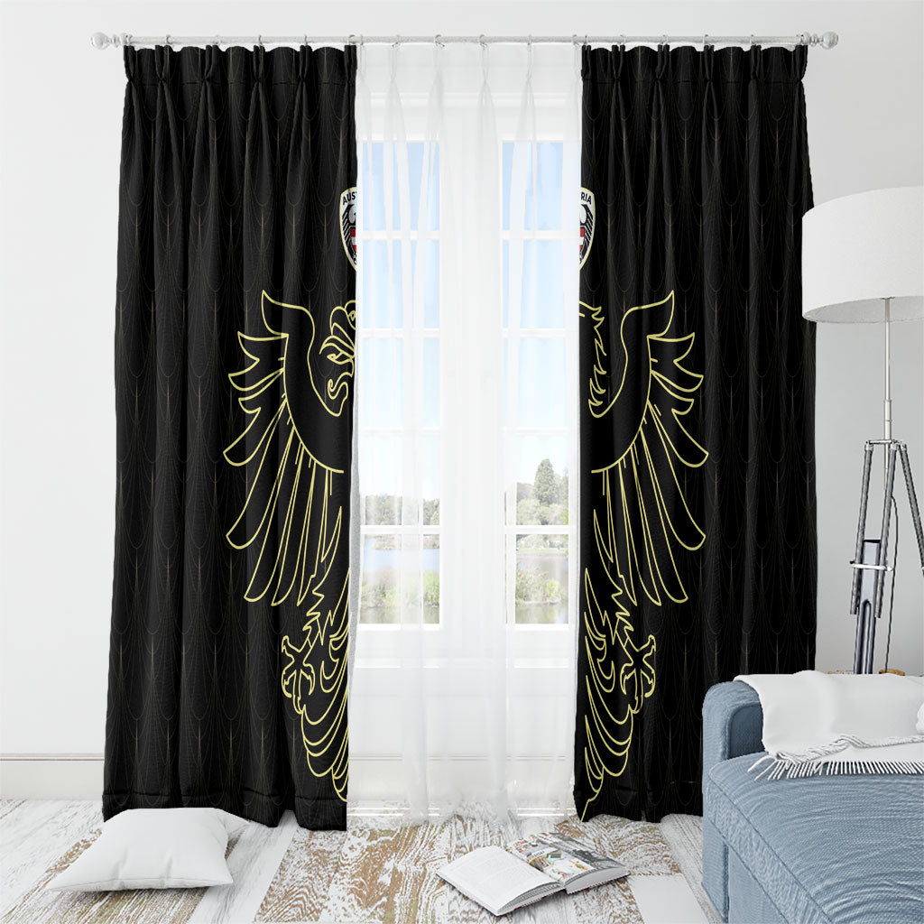 World Football 2026 Austria Window Curtain Austrian Eagles Black Glory