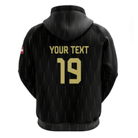 Custom World Football 2026 Austria Zip Hoodie Austrian Eagles Black Glory