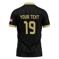Custom World Football 2026 Austria Zipper Polo Shirt Austrian Eagles Black Glory
