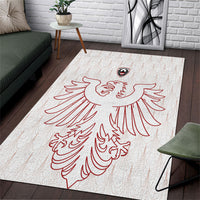 World Football 2026 Austria Area Rug Austrian Eagles White Glory