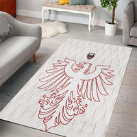 World Football 2026 Austria Area Rug Austrian Eagles White Glory