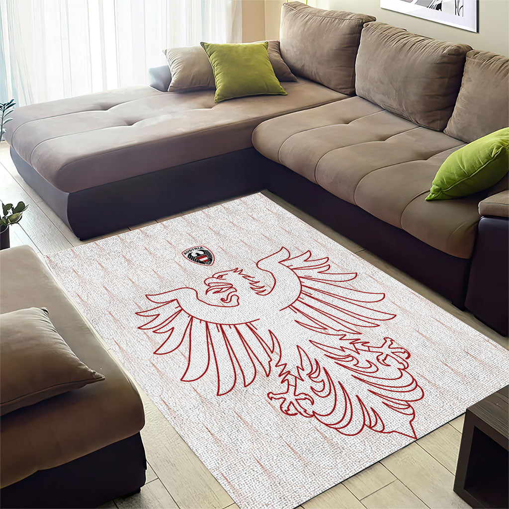 World Football 2026 Austria Area Rug Austrian Eagles White Glory