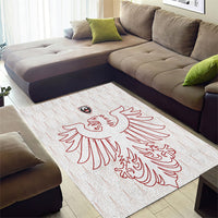 World Football 2026 Austria Area Rug Austrian Eagles White Glory