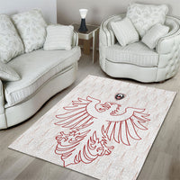 World Football 2026 Austria Area Rug Austrian Eagles White Glory