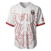Custom World Football 2026 Austria Baseball Jersey Austrian Eagles White Glory
