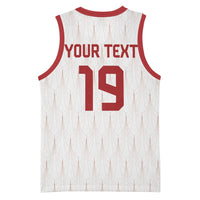 Custom World Football 2026 Austria Basketball Jersey Austrian Eagles White Glory