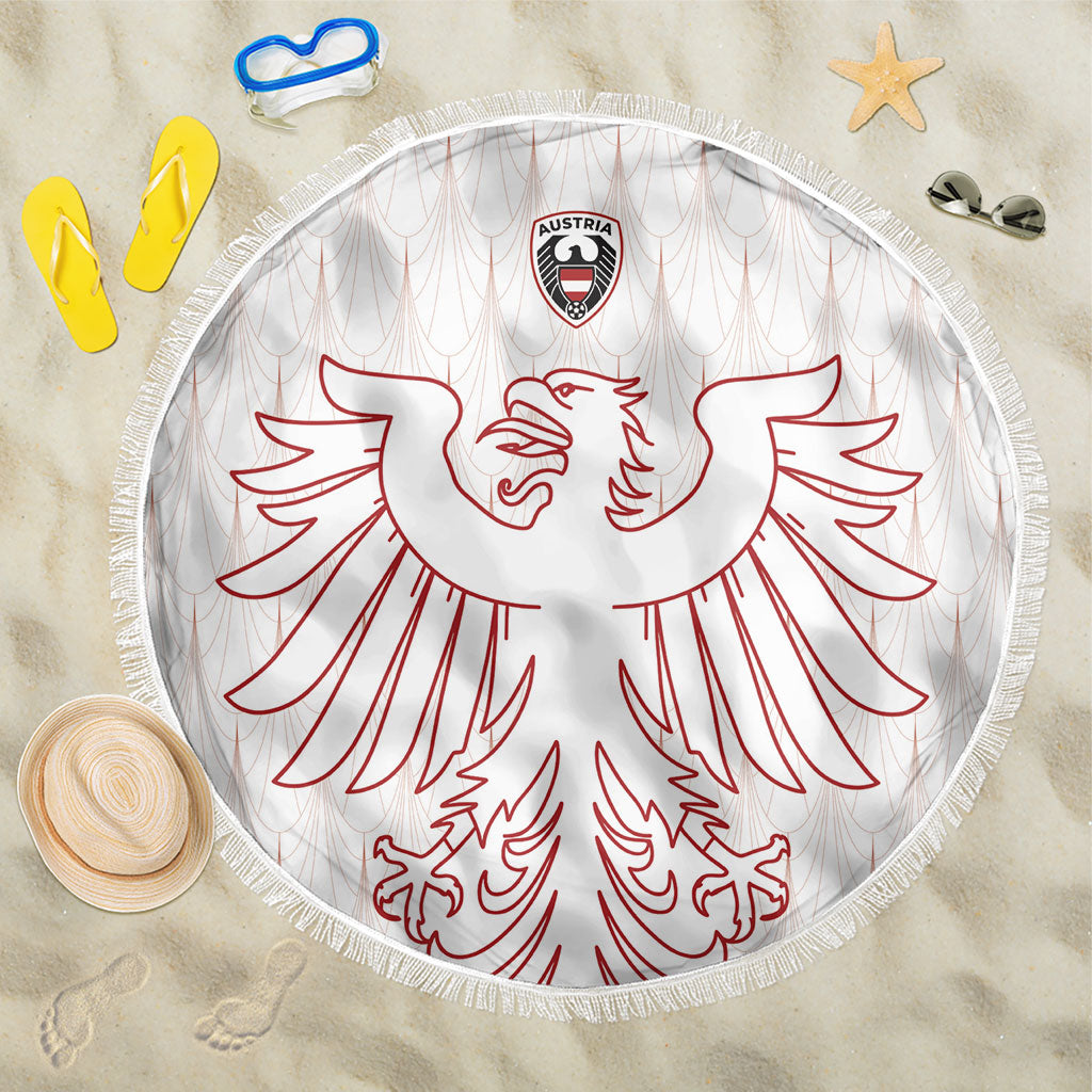 World Football 2026 Austria Beach Blanket Austrian Eagles White Glory