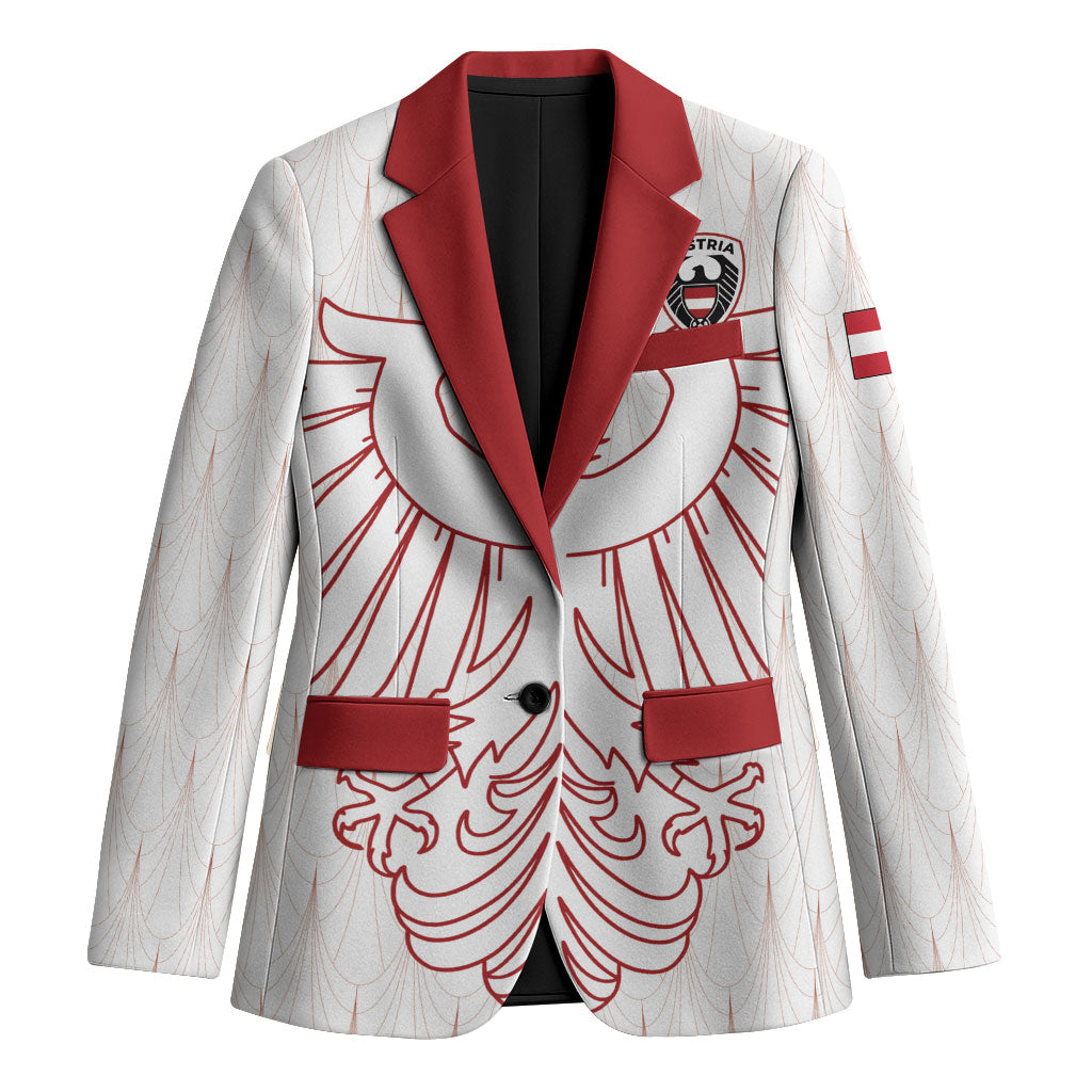 Custom World Football 2026 Austria Blazer Austrian Eagles White Glory