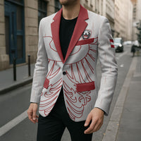Custom World Football 2026 Austria Blazer Austrian Eagles White Glory