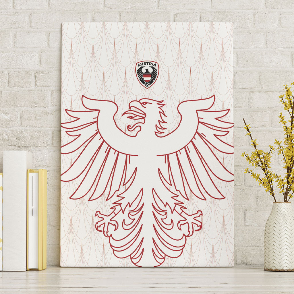 World Football 2026 Austria Canvas Wall Art Austrian Eagles White Glory