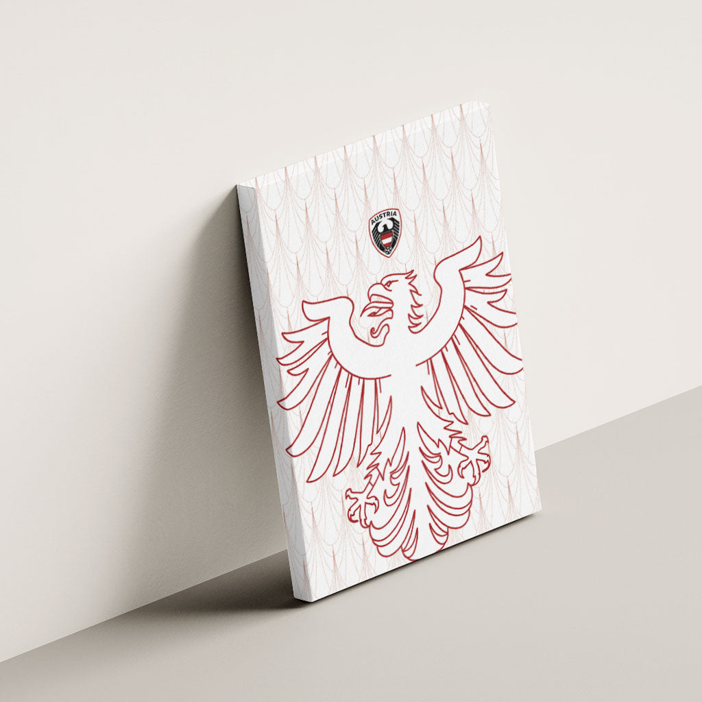 World Football 2026 Austria Canvas Wall Art Austrian Eagles White Glory