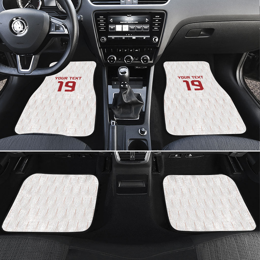 Custom World Football 2026 Austria Car Mats Austrian Eagles White Glory