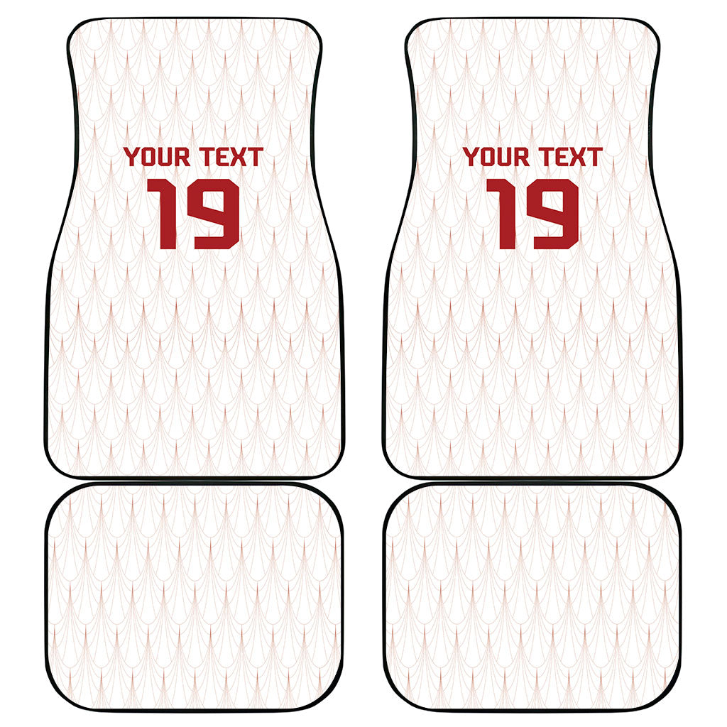 Custom World Football 2026 Austria Car Mats Austrian Eagles White Glory