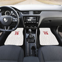Custom World Football 2026 Austria Car Mats Austrian Eagles White Glory