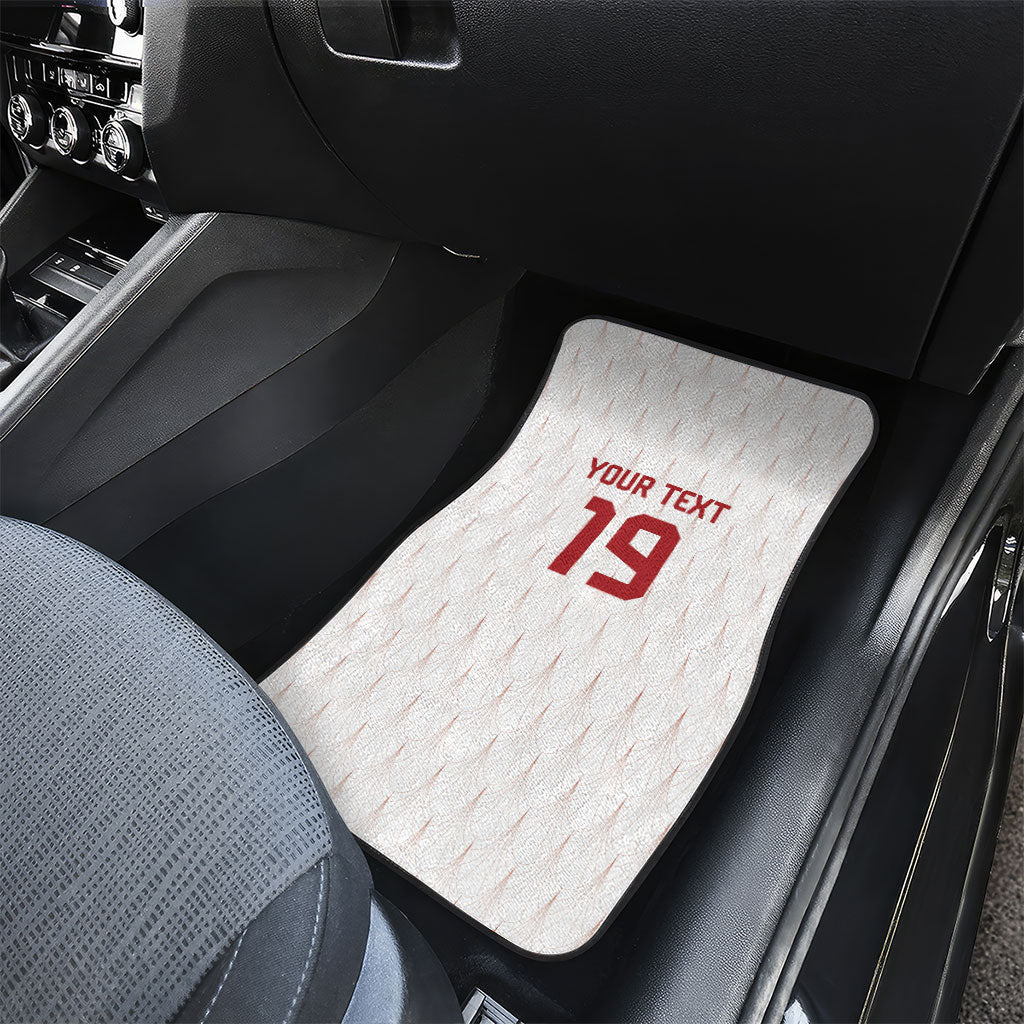 Custom World Football 2026 Austria Car Mats Austrian Eagles White Glory
