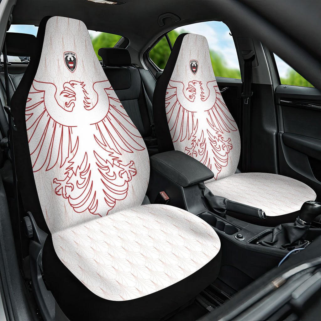 World Football 2026 Austria Car Seat Cover Austrian Eagles White Glory