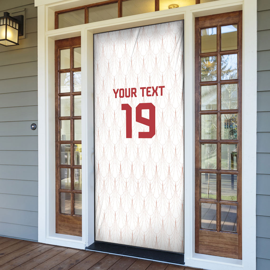 Custom World Football 2026 Austria Door Cover Austrian Eagles White Glory