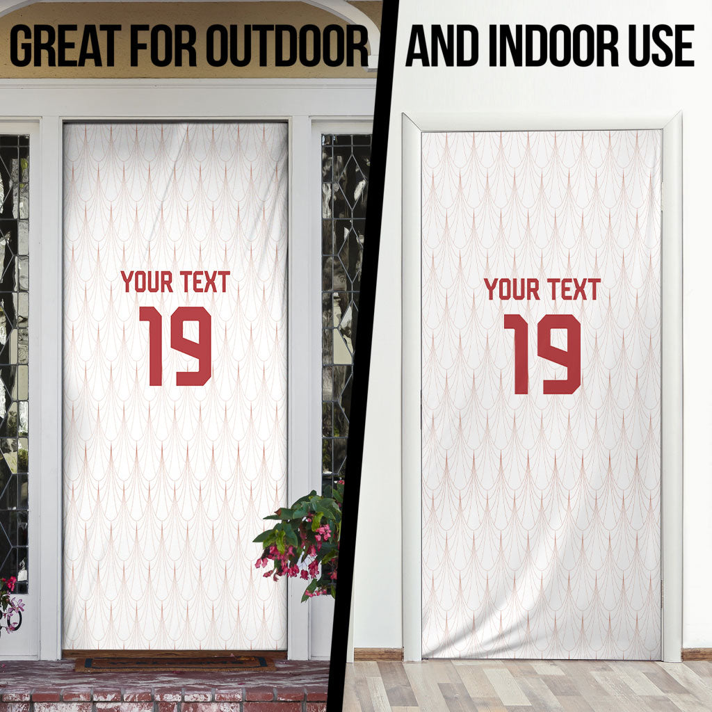 Custom World Football 2026 Austria Door Cover Austrian Eagles White Glory