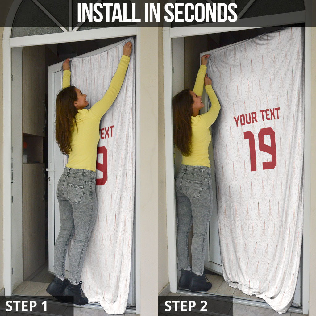 Custom World Football 2026 Austria Door Cover Austrian Eagles White Glory