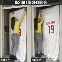 Custom World Football 2026 Austria Door Cover Austrian Eagles White Glory