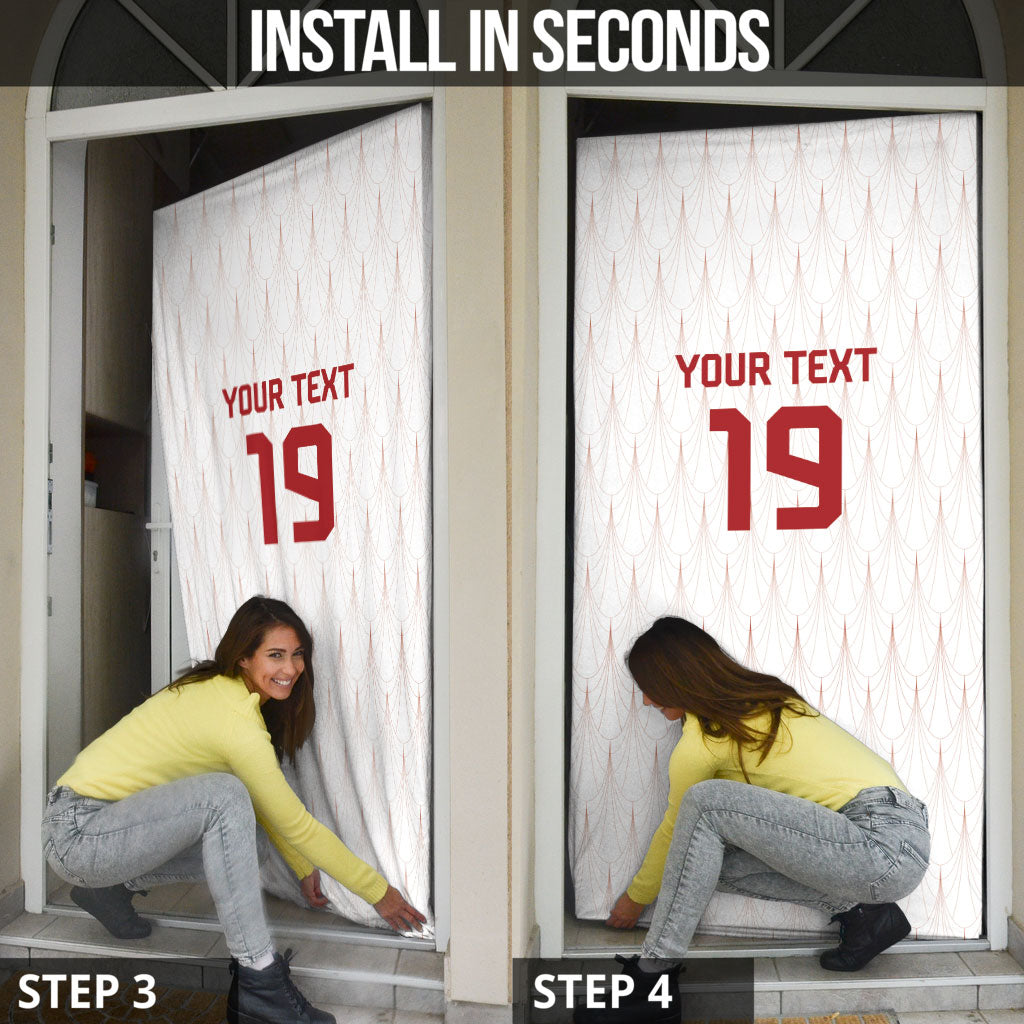 Custom World Football 2026 Austria Door Cover Austrian Eagles White Glory
