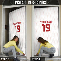 Custom World Football 2026 Austria Door Cover Austrian Eagles White Glory