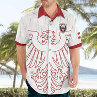 Custom World Football 2026 Austria Hawaiian Shirt Austrian Eagles White Glory
