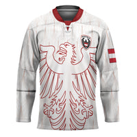 Custom World Football 2026 Austria Hockey Jersey Austrian Eagles White Glory
