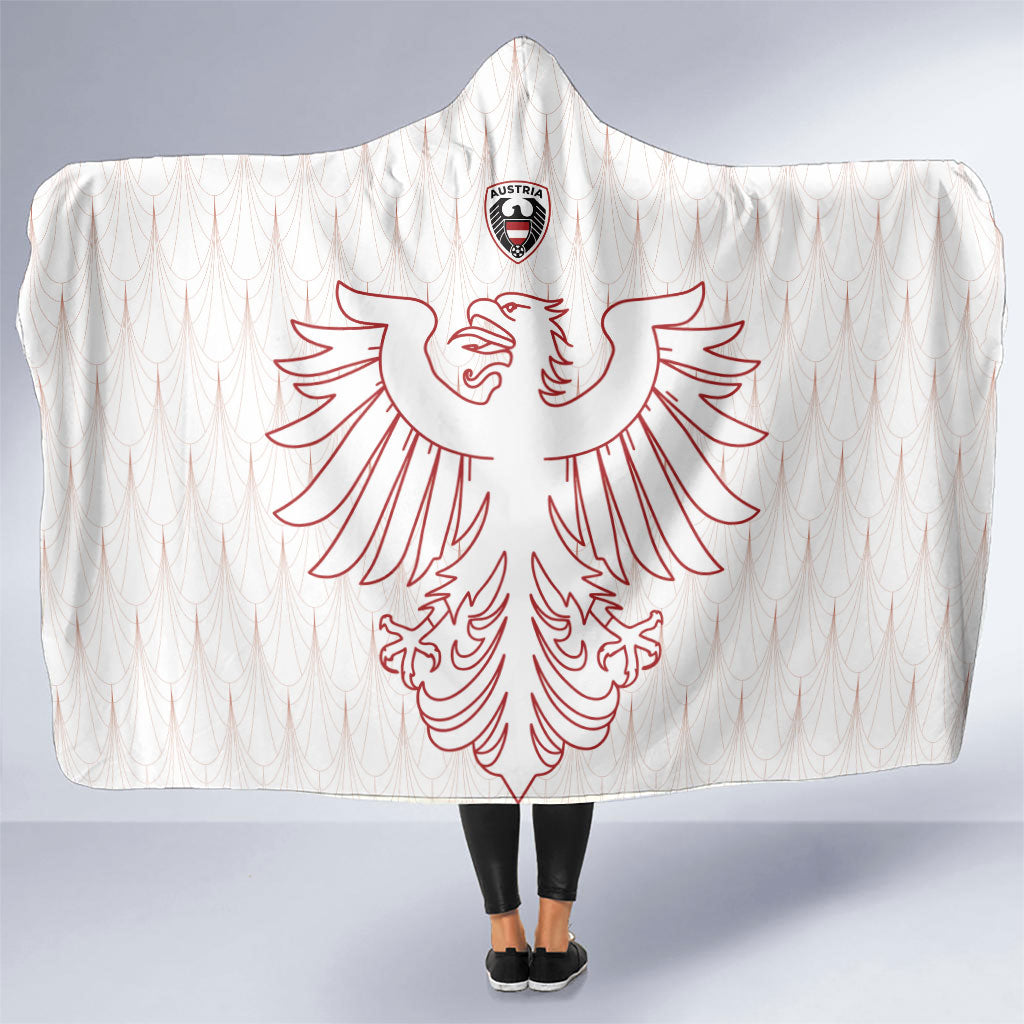 World Football 2026 Austria Hooded Blanket Austrian Eagles White Glory