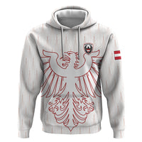 Custom World Football 2026 Austria Hoodie Austrian Eagles White Glory