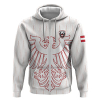 Custom World Football 2026 Austria Hoodie Austrian Eagles White Glory