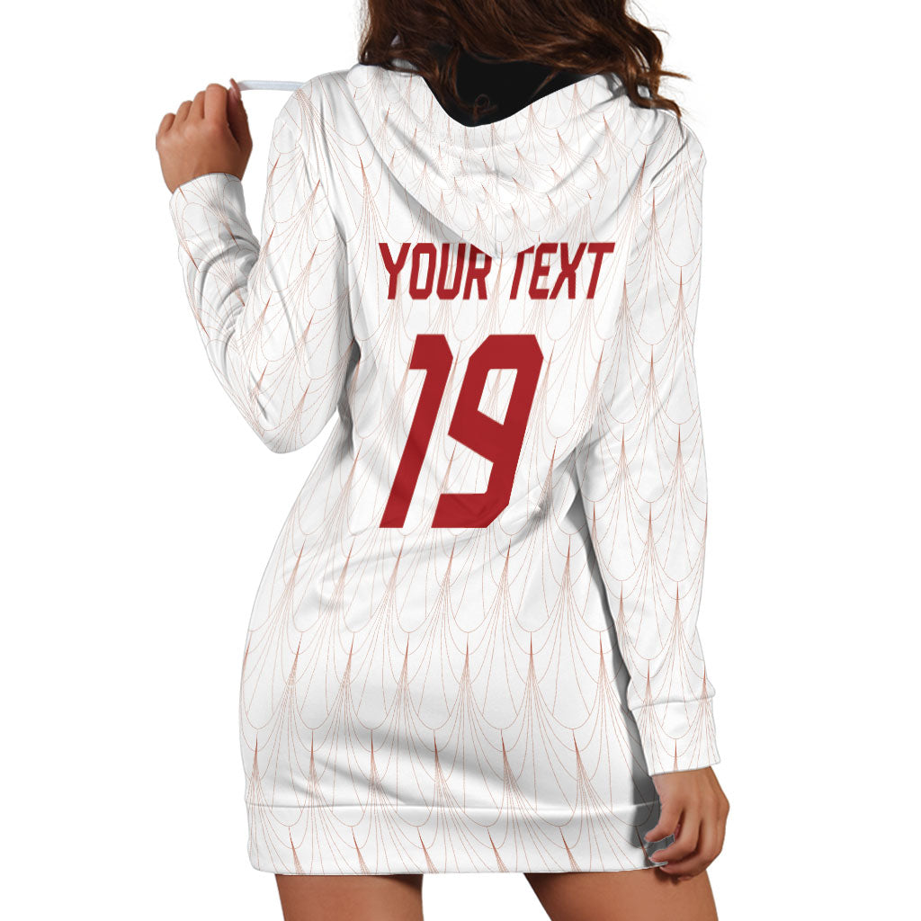 Custom World Football 2026 Austria Hoodie Dress Austrian Eagles White Glory
