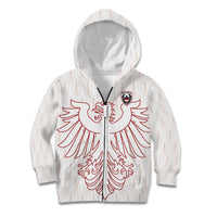 Custom World Football 2026 Austria Kid Hoodie Austrian Eagles White Glory