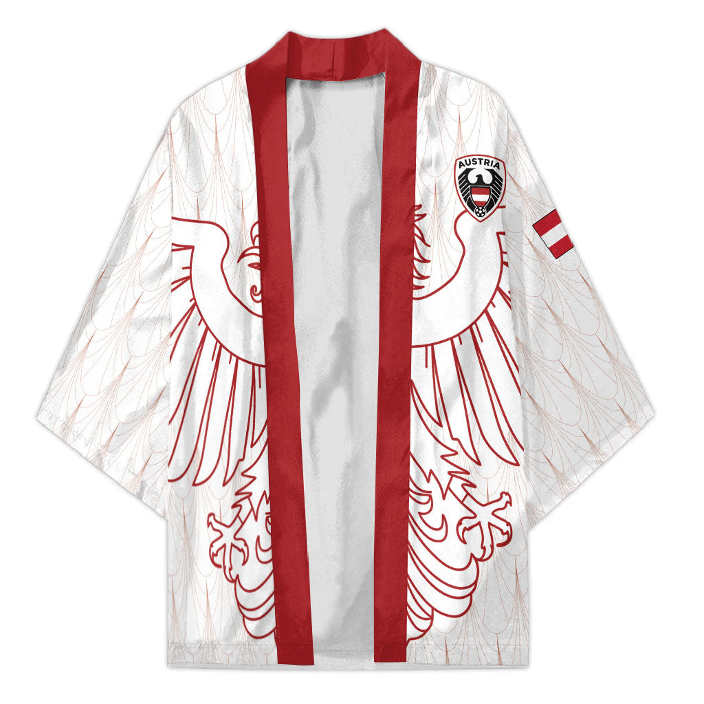Custom World Football 2026 Austria Kimono Austrian Eagles White Glory