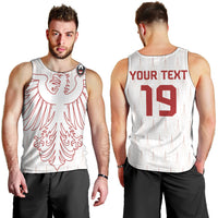 Custom World Football 2026 Austria Men Tank Top Austrian Eagles White Glory
