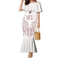 Custom World Football 2026 Austria Mermaid Dress Austrian Eagles White Glory